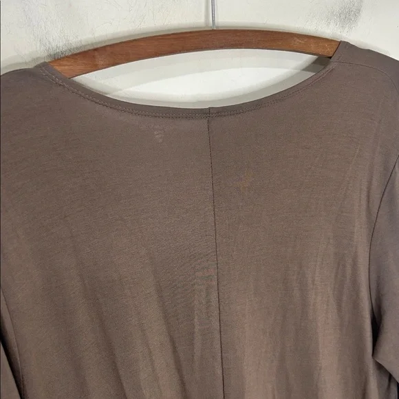 GARNET HILL Knit Trapeze Dress Taupe Brown Size XL - Picture 7 of 15